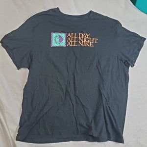 Nike Tee All Day All Night All Nike Adult Mens 2XL Graphic T-Shirt Sun / Moon